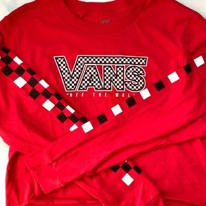 Vans Off The Wall - Long Sleeve Checkered Crop